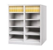 Armadio cartelliera da ufficio con 10 caselle a giorno cm. 90x35x106h