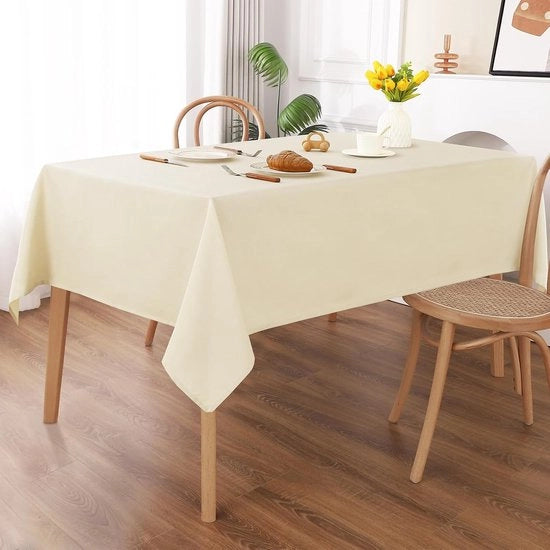 Tappeto da tavolo in beige da 100 x 140 cm con effetto lotus impermeabile all'acqua