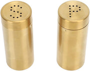 Set di Botti di Specie 2 Pezzi - Acciaio Inossidabile 304 - Botti di Specie per Sale - Per Cucina/Esterno - 3,5x1,4 Pollici - Bottone di Chiusura e Coperchio - Set di Spezie
