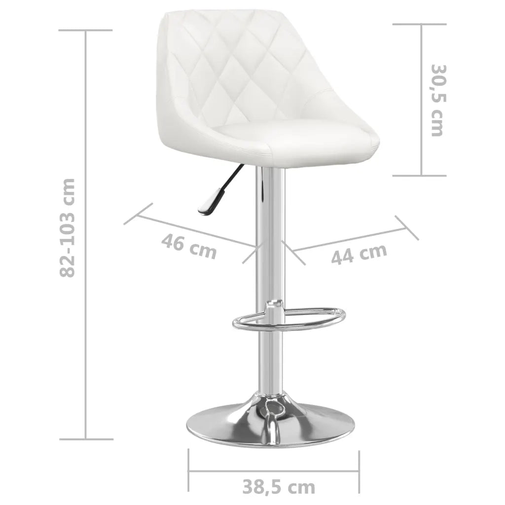 Sgabello da Bar Bianco in Similpelle cod mxl 70644