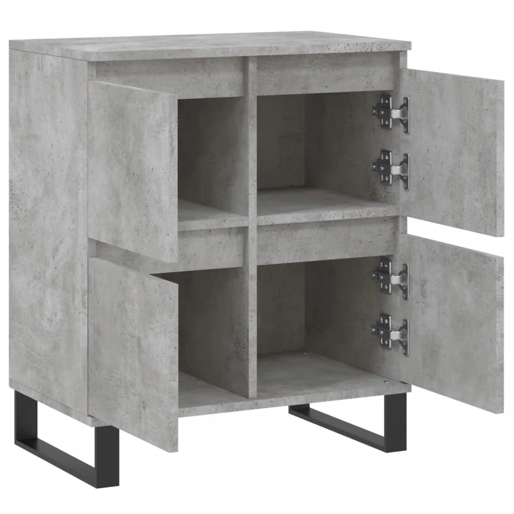 Buffet credenza cassettiera armadio mobile contenitore organizer per cucina soggiorno salotto 60 x 35 x 70 cm legno ingegnerizzato grigio 02_0031973