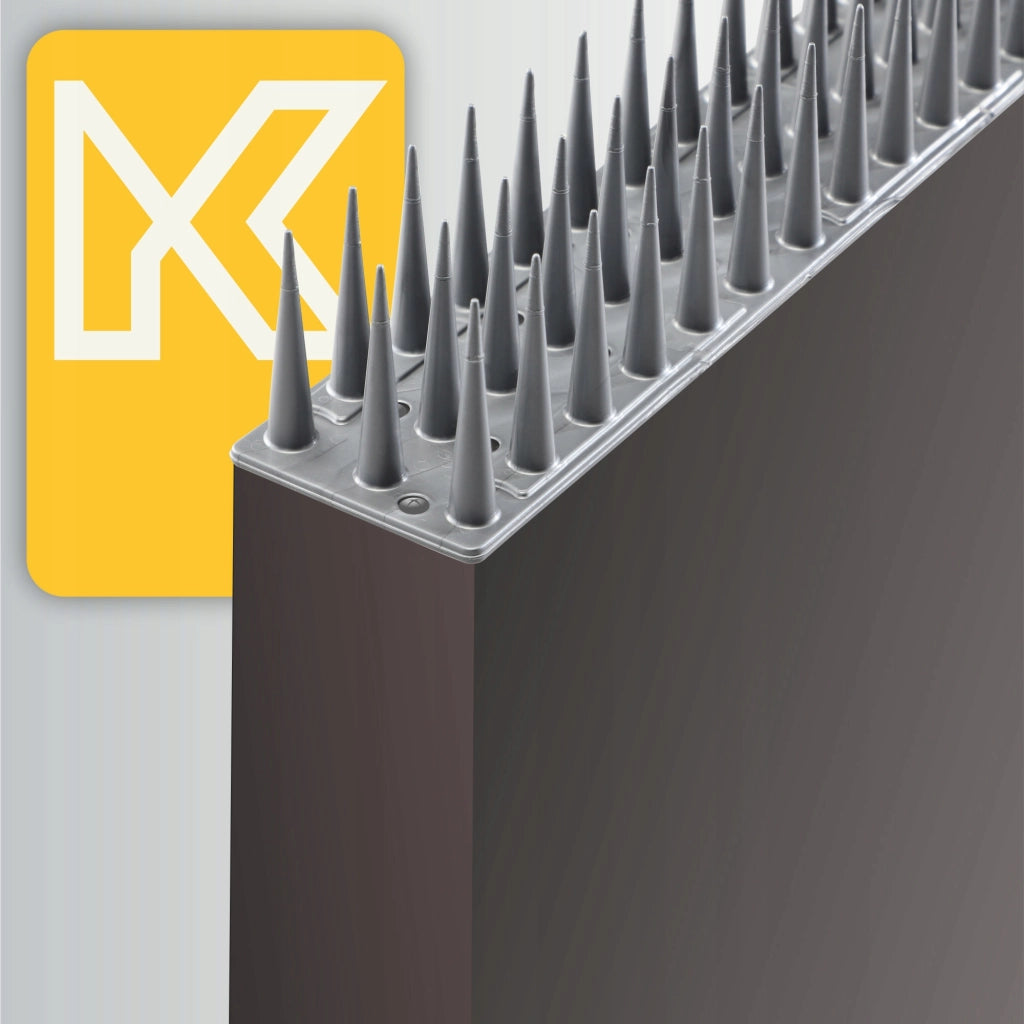 Punte anti-piccioni KADAX, 51 cm, in plastica densa e resistente, 6 pezzi