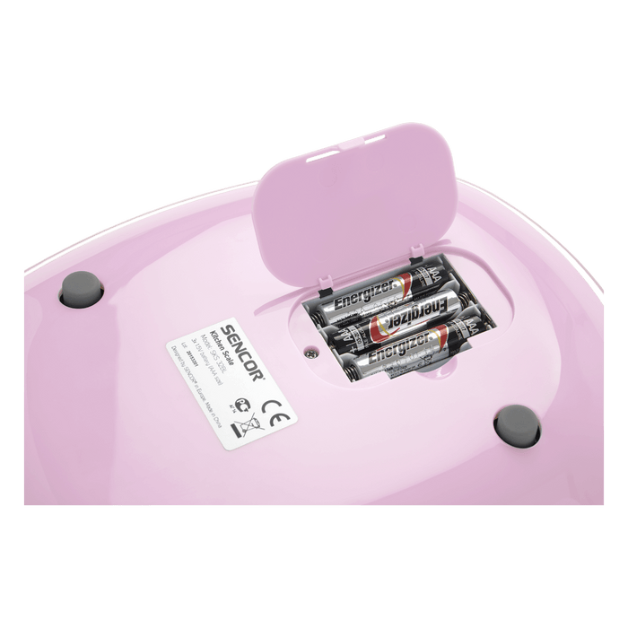 Sencor bilancia da cucina rosa con controllo touh