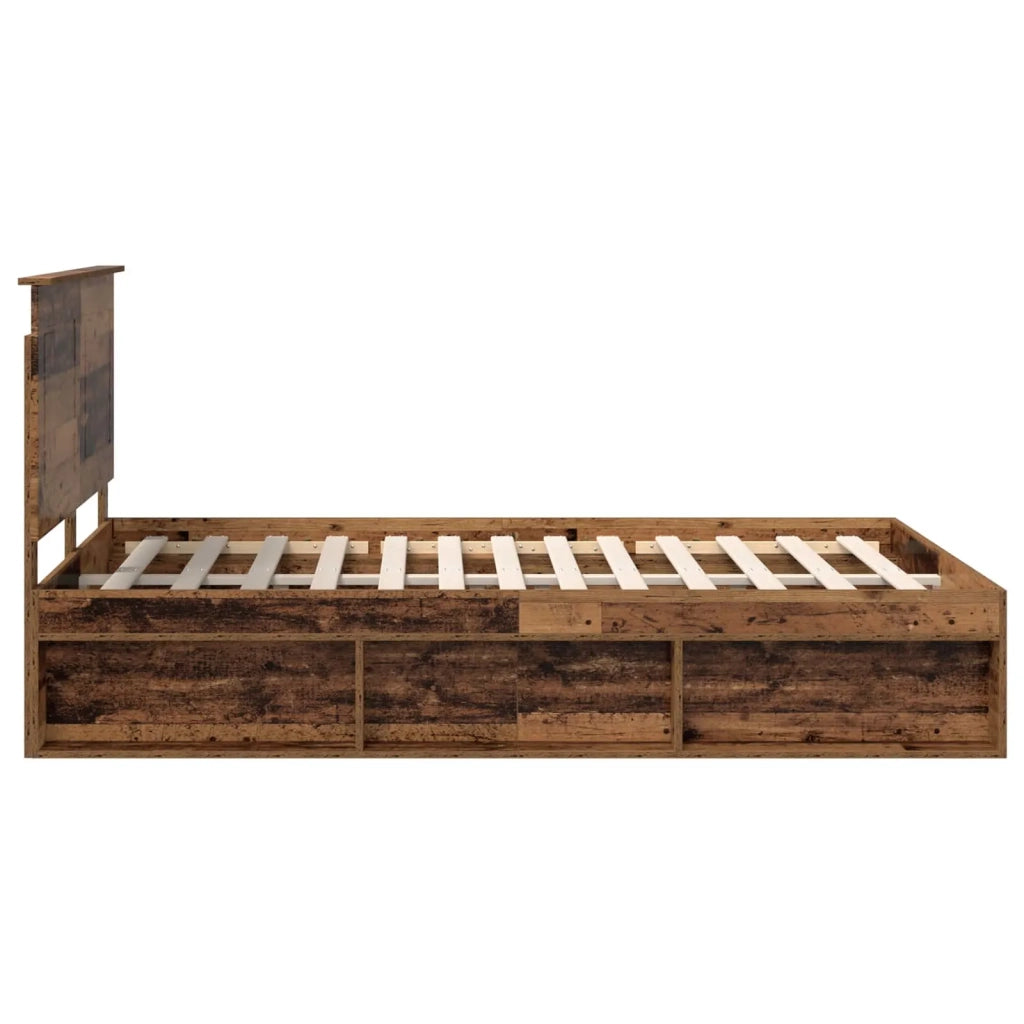 Struttura del letto Legno vecchio 140 x 190 cm Pino massello 3409352