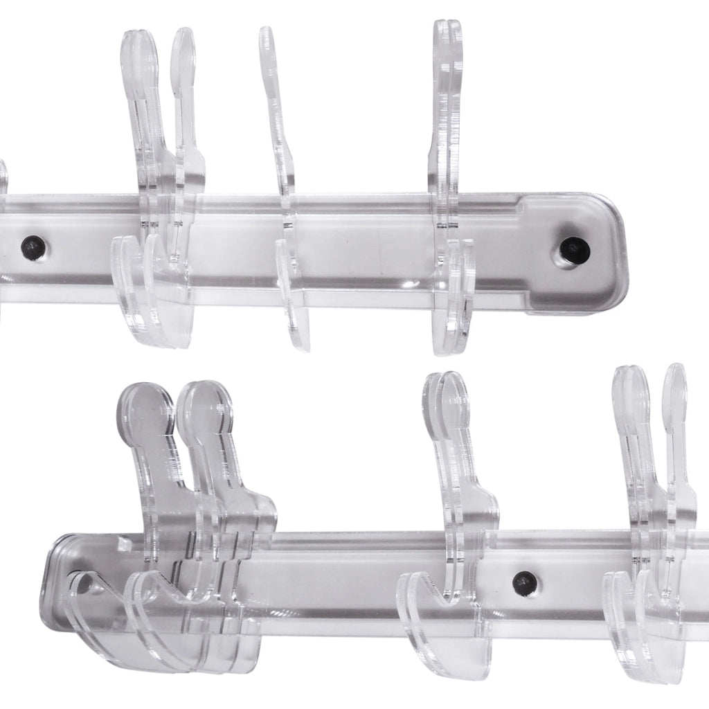 Appendiabiti in plexiglass Trasparente Mod. DOGGANCI Misura: 40X10 cm