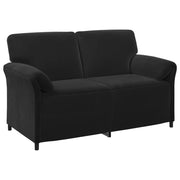 Divano | Divano da soggiorno | Sofa a 2 Posti Nero 158 x 83 x 95 cm Velluto