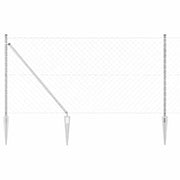 Palo della recinzione Argento 10 x 1,2 m (maglie 60 x 60 mm)