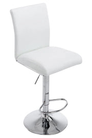 Sgabello Colonia in similpelle bianco