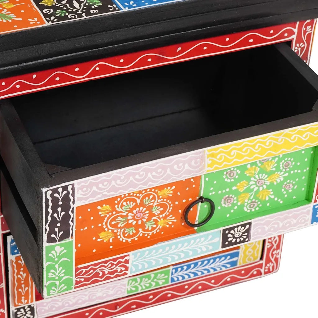 vidaXL Armadio da Notte con cassetto Multicolore 40 x 30 x 40 cm