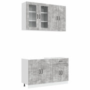 Unità Cucina KALMAR 4 pcs Grigio Cemento Legno ingegnerizzato 3438298
