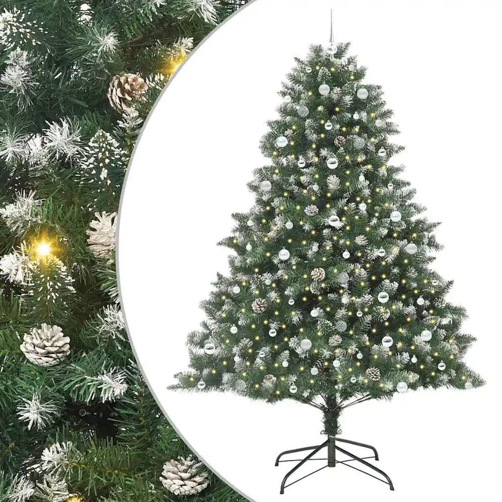 Albero di Natale artificiale con 300 LED Verde 240 cm 3395262