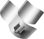 Protezione per Dita in Acciaio Inossidabile - Protezione per Dita in Silicone - Protezione per Dita di Cucina - 3 Pezzi - Adattabile - Facile da Pulire