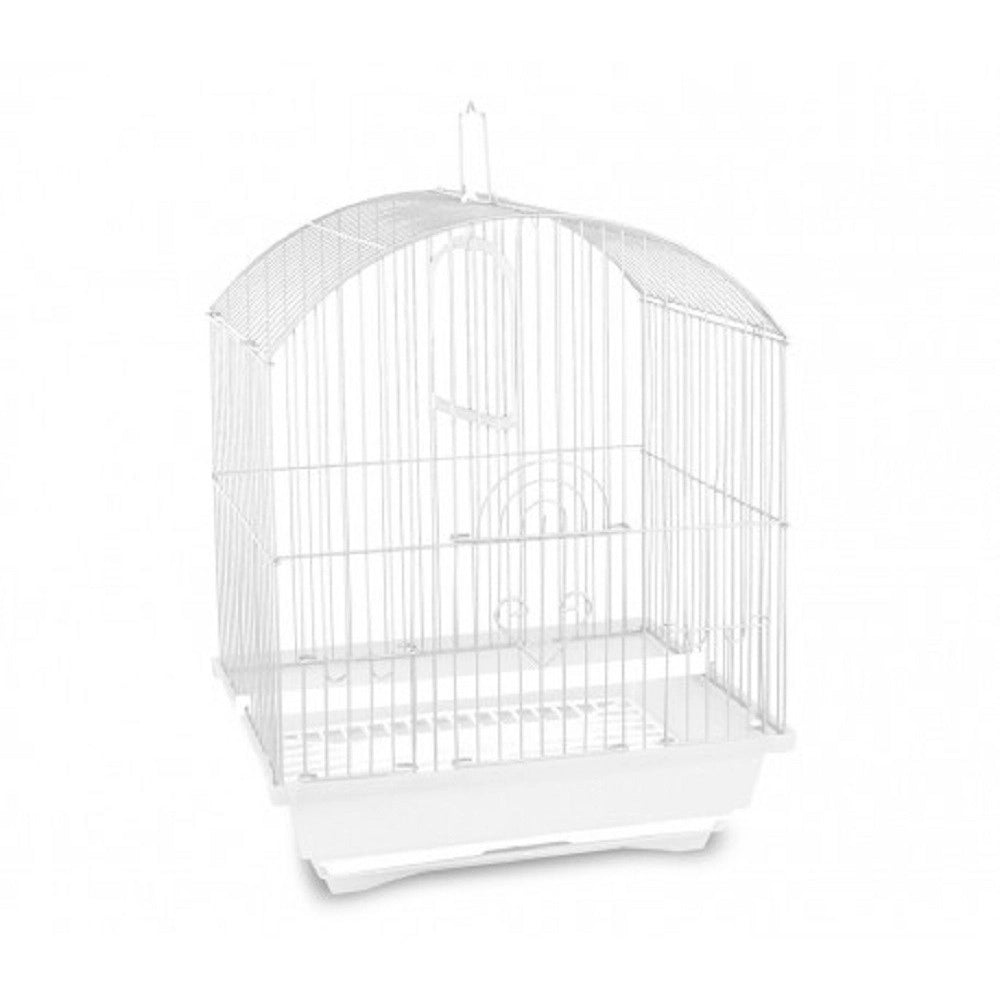 Trade Shop - Gabbia Uccelli Di Piccole Dimensioni Kitty 49.5 X 34 X 27.5 Cm Due Mangiatoie -