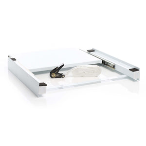 Kit sovrapposizione lavatrice asciugatrice max 150 kg con ripiano estraibile