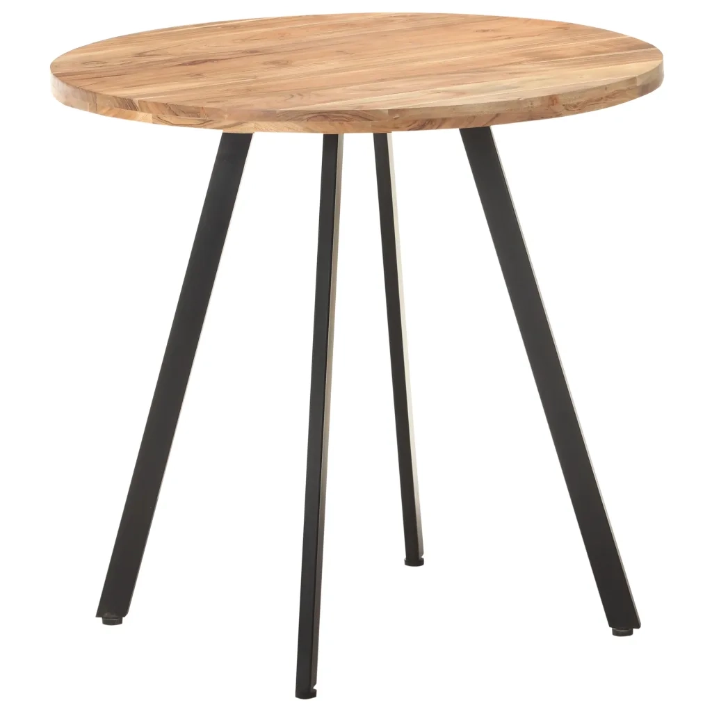 Tavolo da Pranzo | Tavolo da cucina 80 cm in Legno Massello di Acacia
