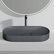 Lavabo In Conglomerato Iris 71 Cm Grey Matt