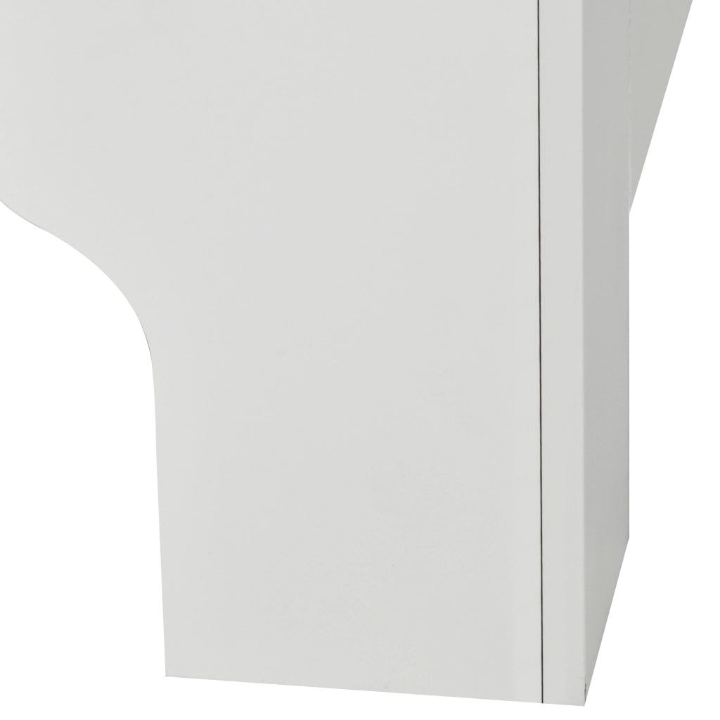 Copriradiatore in MDF con dispositivo antivolto ¨C zephmum ¨C Bianco 152x19x83 cm