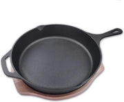 Pentola in acciaio inox con sottopentola in legno di betulla e protezione manico - (Ø 31 cm) pentola in acciaio inox con 2 beccucci per versare e 2 maniglie - resistente ai graffi e con superficie antiaderente