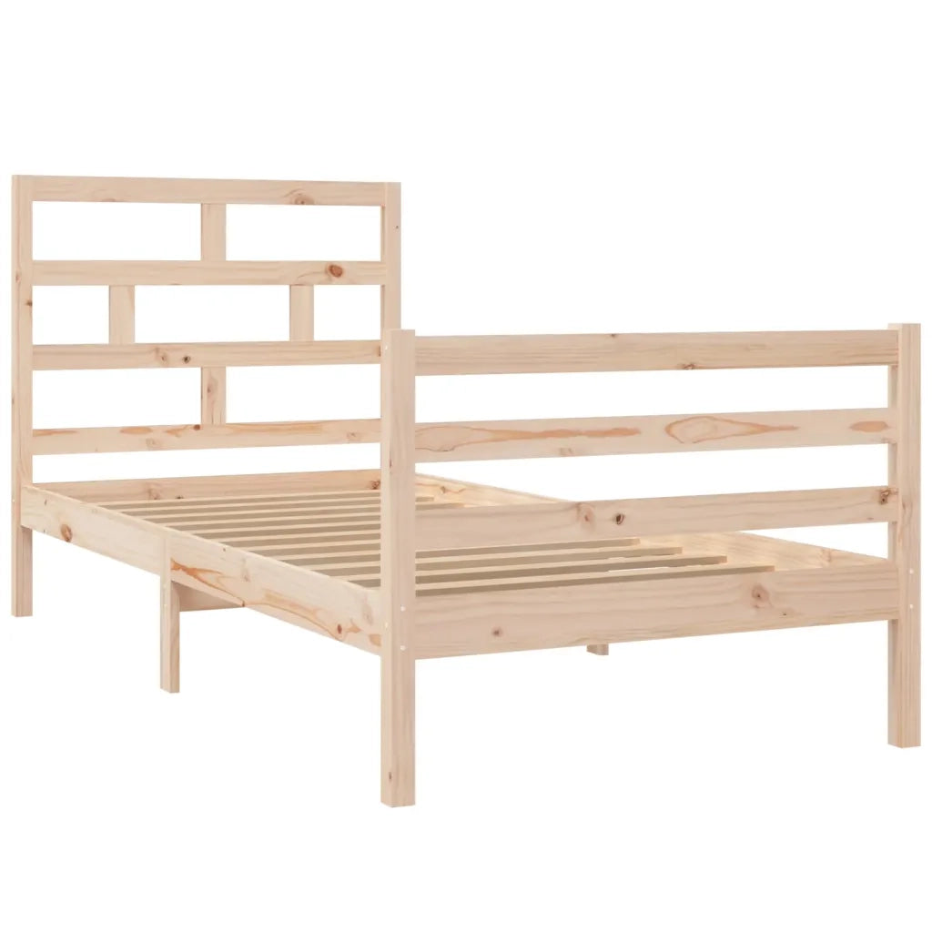 Giroletto-Struttura Letto in Legno Massello di Pino 90x200 cm 591882