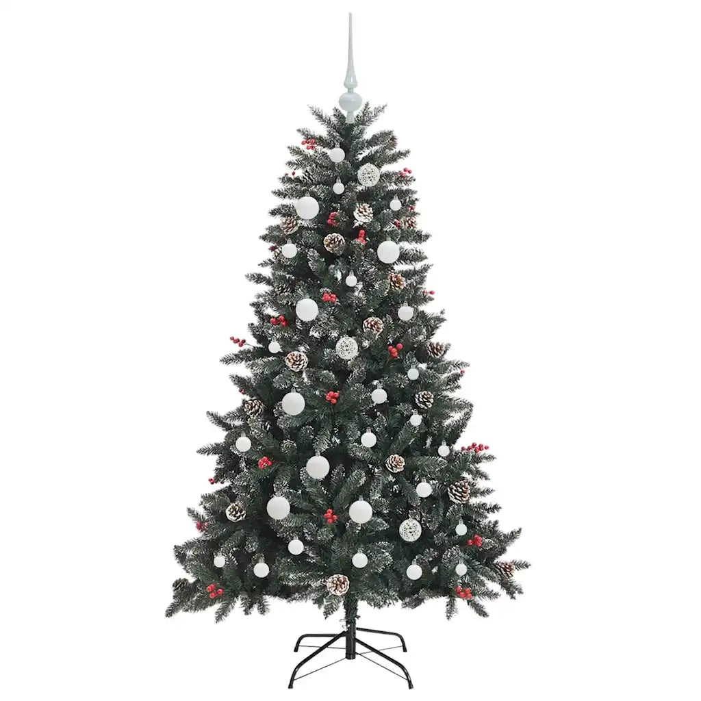 Albero di Natale artificiale con 150 LED Verde 120 cm 3395859