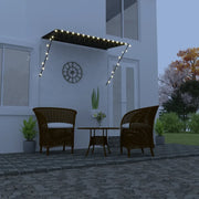 Tenda da Sole Retrattile con LED 250x150 cm Antracite cod mxl 16587