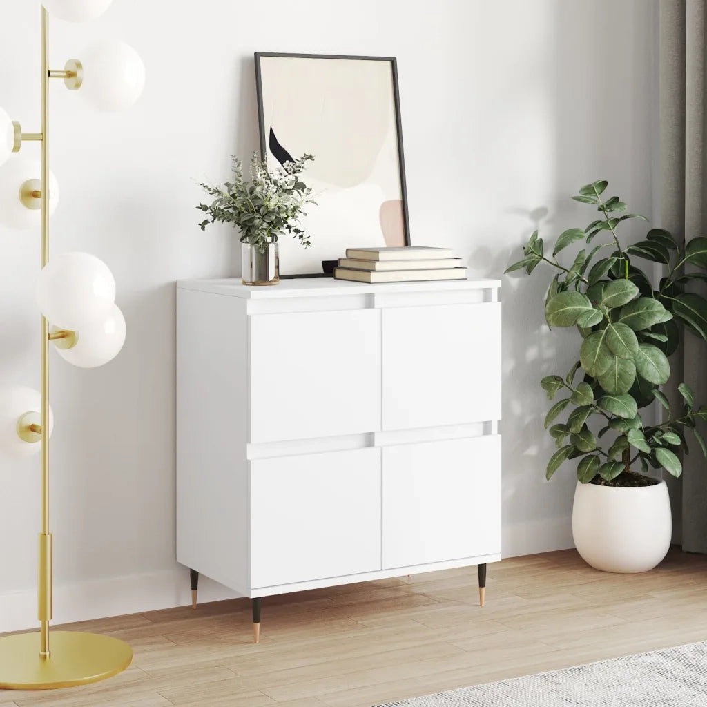 Credenza-Buffet-Armadio da cucina Bianca 60x35x70 cm in Legno Multistrato 420472