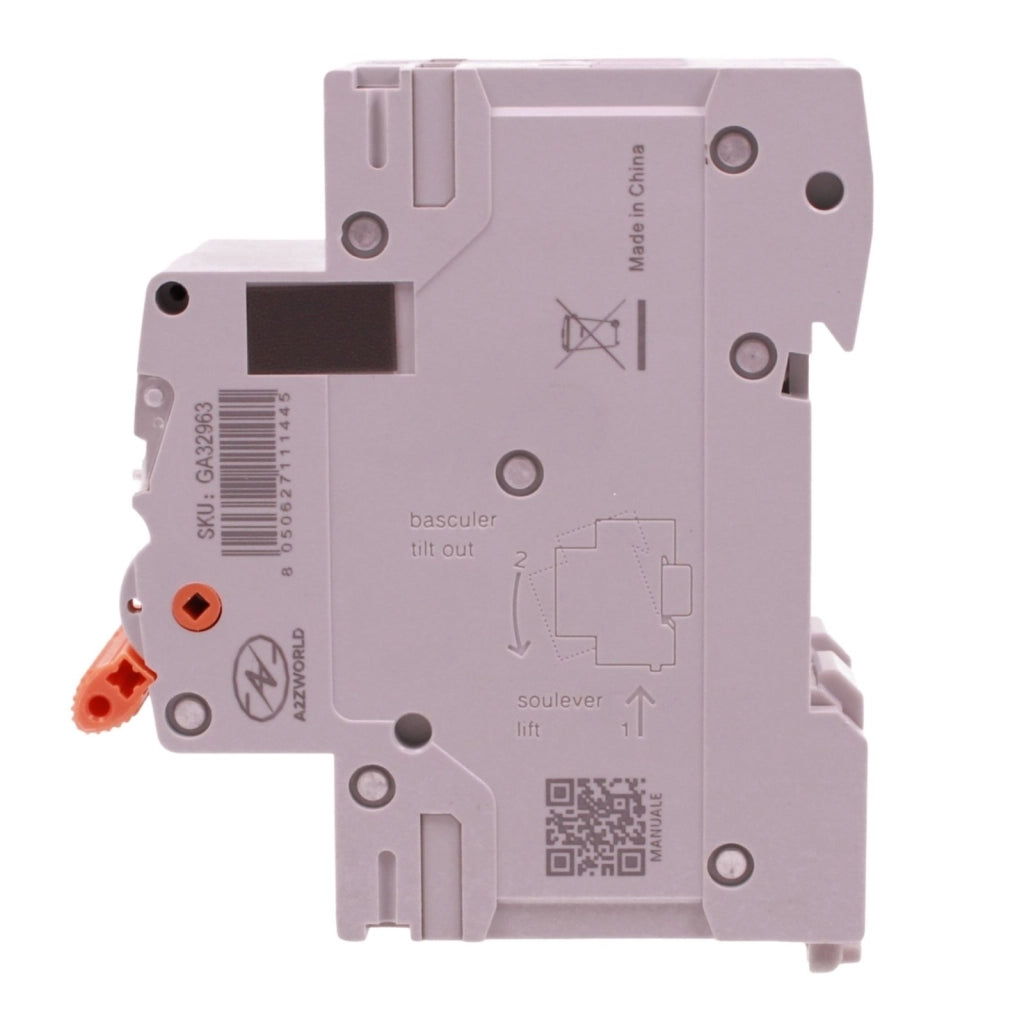 MCB Interruttore Magnetotermico Automatico Curva C 2P 2M 10000A AC 400V IP20 GYM9H, Accoppiabile Con Bobina di Sgancio GA01231 GA01232, Disponibili 25A 32A 40A 63A (C63A)