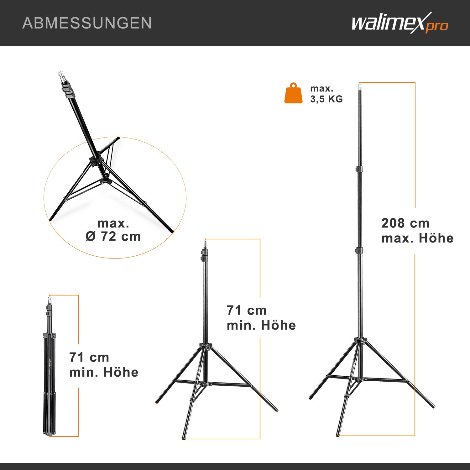 Set premium per studio fotografico incl. 2x treppiede lampada, 2x softbox LED 45 W bicolore e sfondo, potente illuminazione video per interno