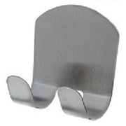 Trade Shop - Gancio Adesivo Multiuso Appendino Parete Cucina Bagno Attaccapanni Doppio 59667 -