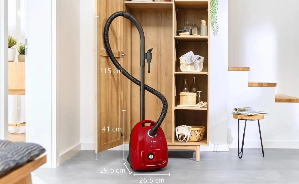 Bosch Serie 4 BGD38RD1H aspirapolvere a traino 4 L Aspiratore a cilindro Secco 600 W Sacchetto per la polvere