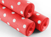 Rotolo Tovaglia A Pois Per Feste Antistrappo 100% Carta Made Italy 5mtx1,20mt - 5 Metri - Rosso