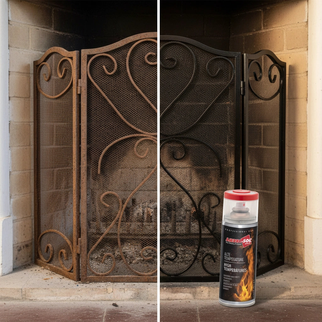 Vernice spray alte temperature nero opaco 400 ml