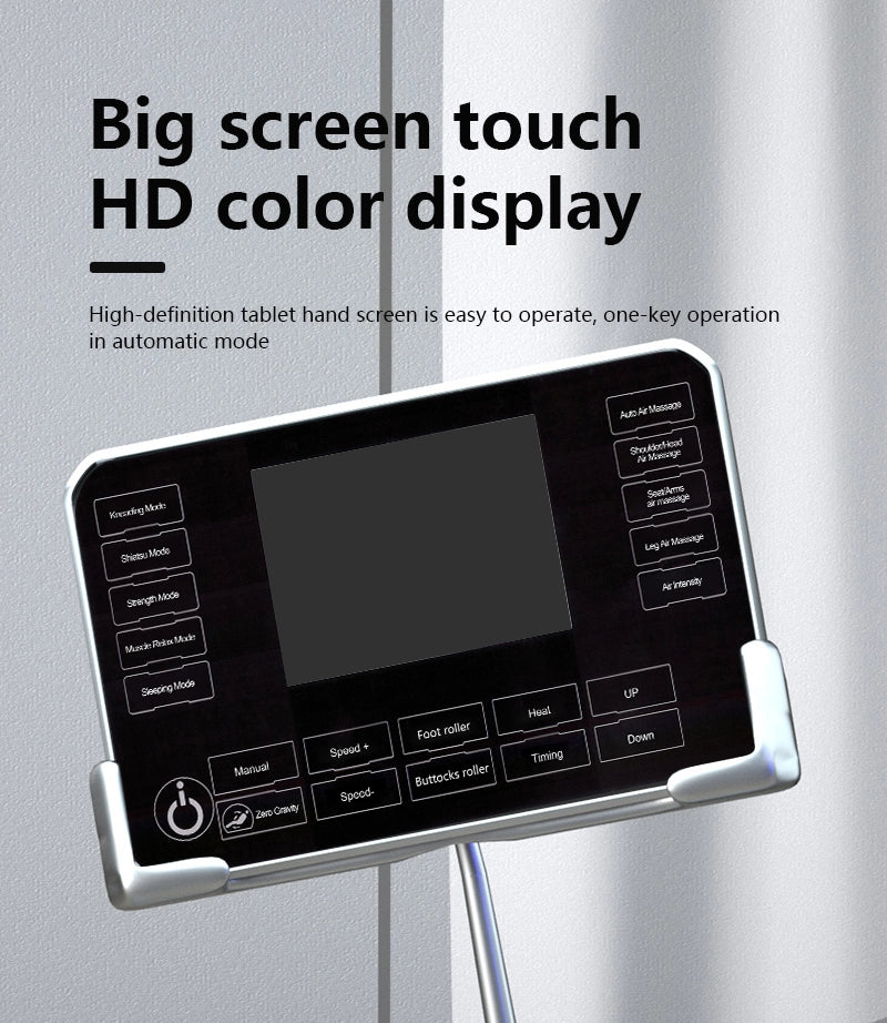 Poltrona massaggiante elettrica S9B per corpo intero con riscaldamento, Bluetooth e telecomando touch 24V