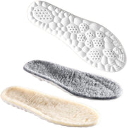 Due paia di calzini interni in lana, calzini interni in lana spessi, calzini interni caldi, assorbenti di sudore, assorbenti di shock, calzini interni comodi e morbidi, unisex, beige + grigio, EU 39-40