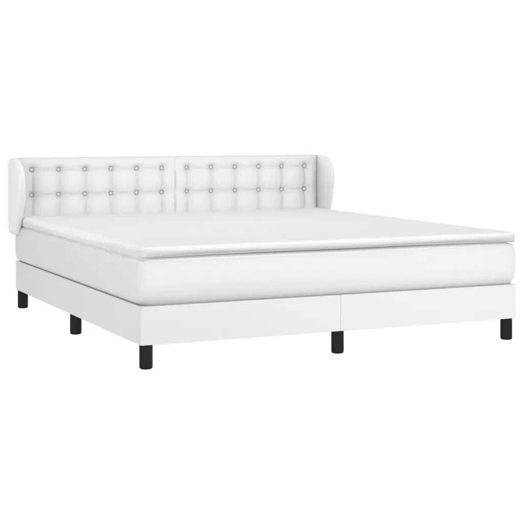 Giroletto a Molle con Materasso Bianco 180x200 cm in Similpellecod mxl 98109