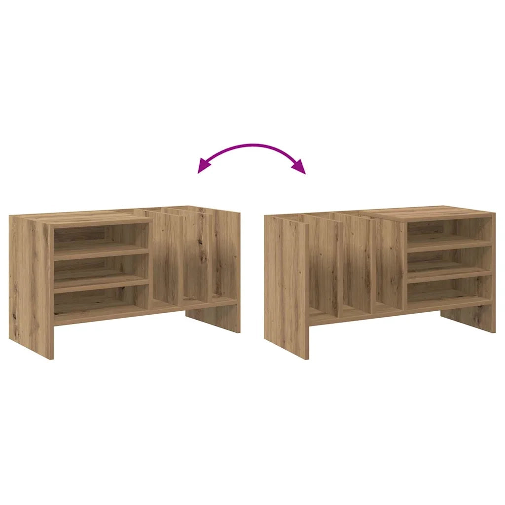 Mobile porta vinili Rovere artigianale 78.5 x 35 x 45 cm CFW5938786