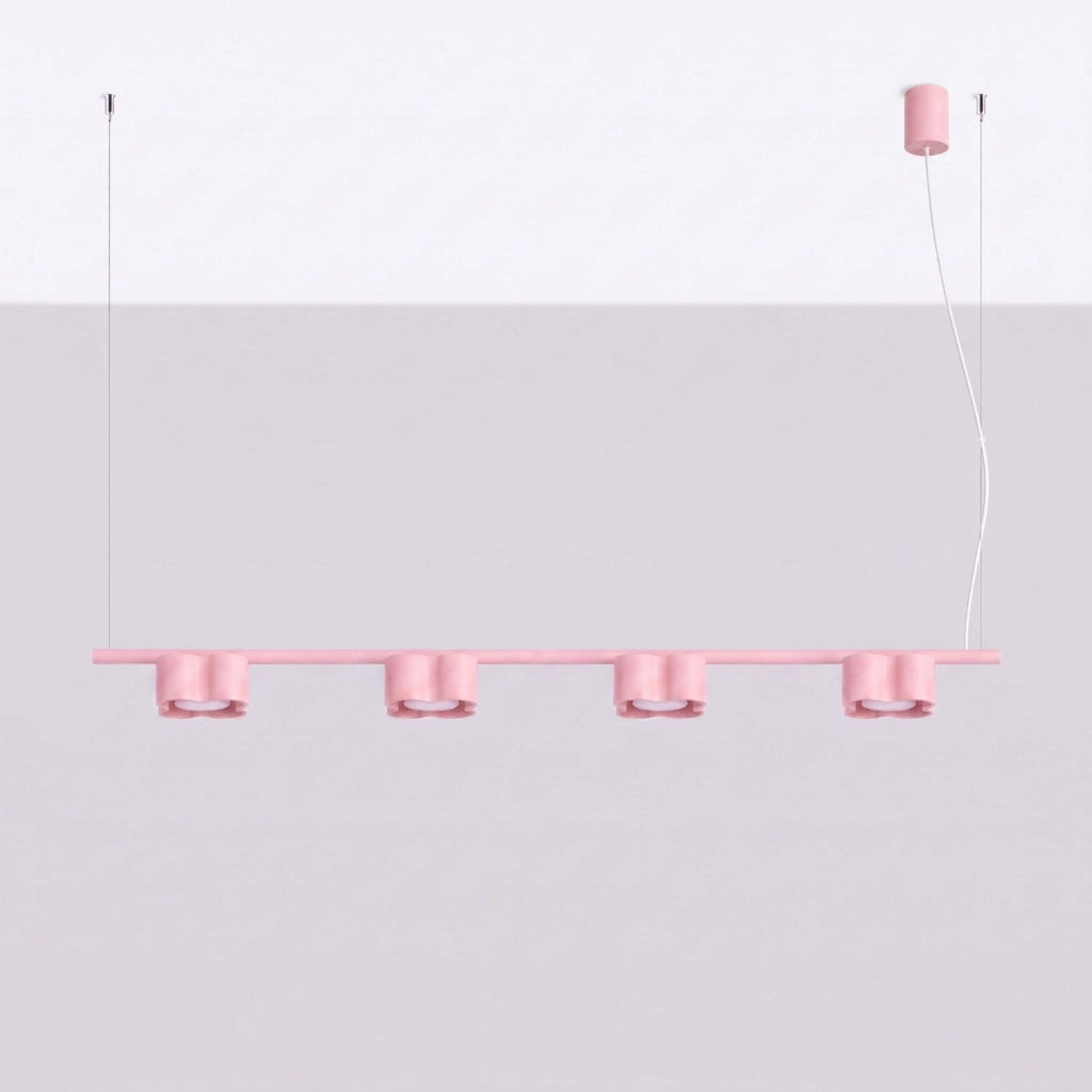 Lampadario OVIO 4 rosa Gx53