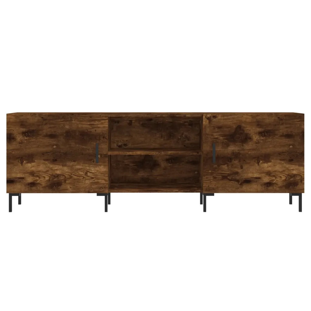 Mobile Porta TV Rovere Fumo 150x30x50 cm in Legno Multistrato 829105