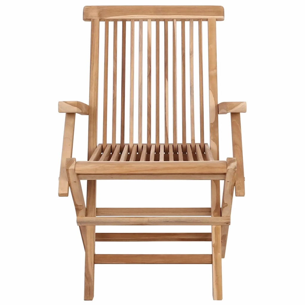 Sedia da giardino pieghevole 2 pcs Naturale 42028483