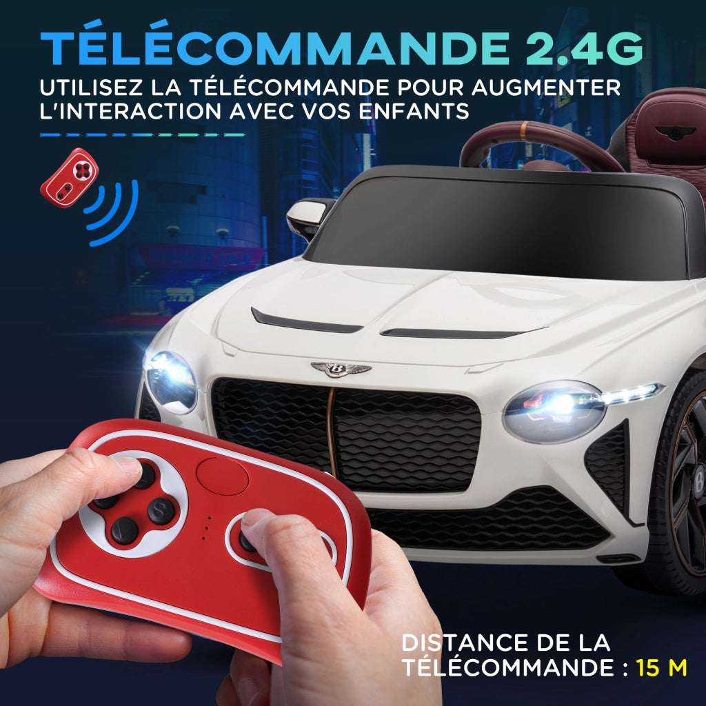 Auto elettrica per bambini ¨C Zephmum ¨C 12V bianco