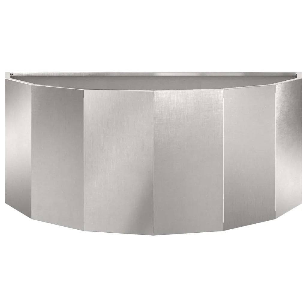 Fioriera-Vaso-Contenitore per Piante Argento 90 x 45 x 35 cm Acciaio inossidabile