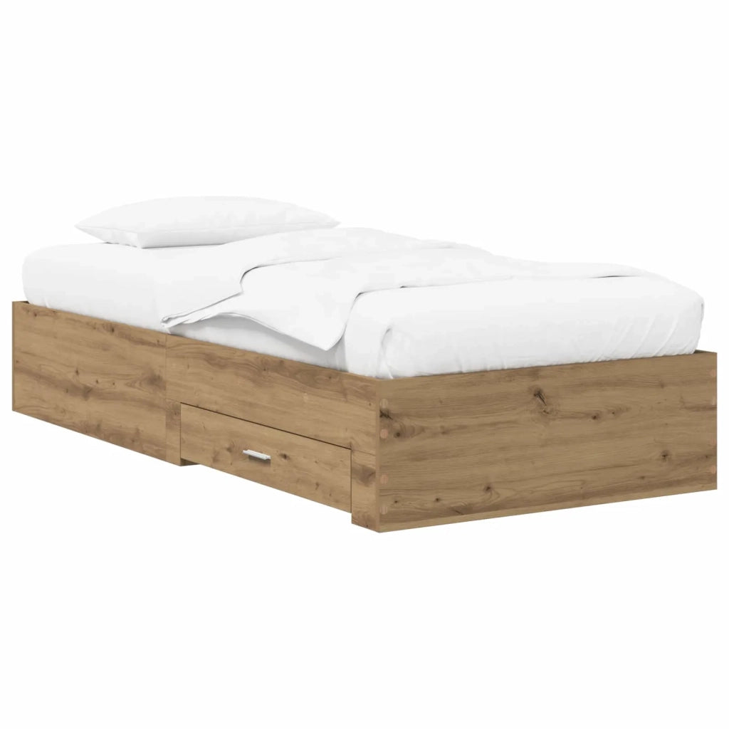 Struttura del letto Rovere Artigianale Legno ingegnerizzato 3429532