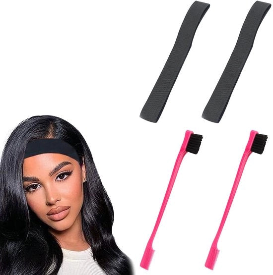 Cintura elastica per parrucche - bordo in nylon - cinturino per capelli - elastico per parrucche - tesa e fissata - adatta per parrucche - cintura per capelli