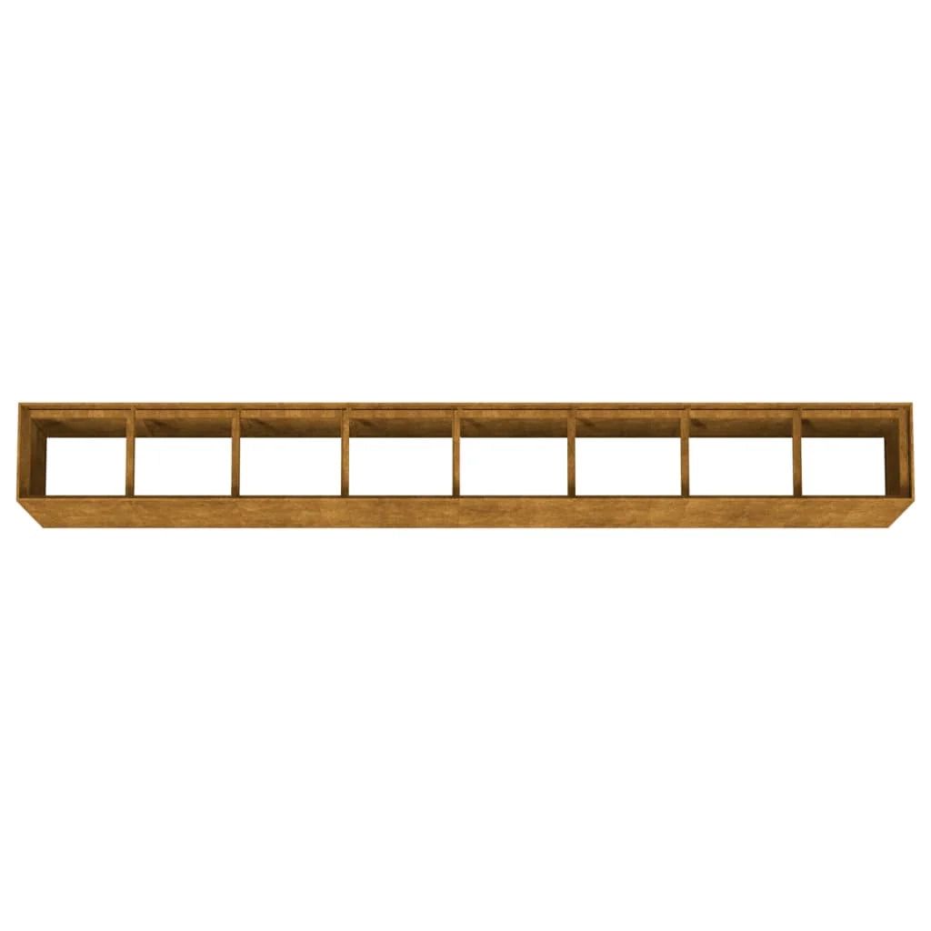 Portavaso per fioriera aiuola rialzata piante fiori terrazzo giardino giardino 360 x 40 x 80 cm acciaio corten marrone 02_0039439