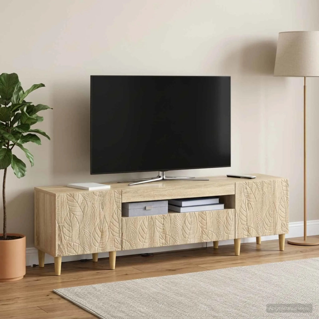 Mobile TV LED Rovere Sonoma Legno ingegnerizzato 897127
