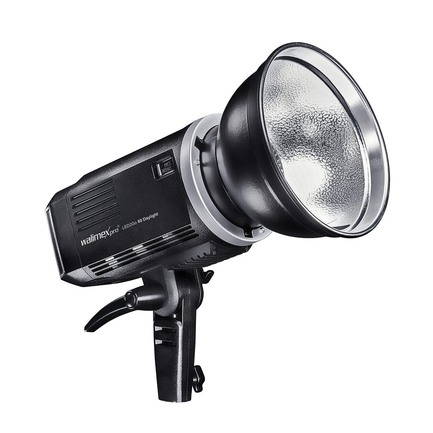 LED2Go 60 Faro per fotografia 60 W Luce LED fotografica con batteria, per foto e video, attacco Bowens tipo S, tecnologia COB