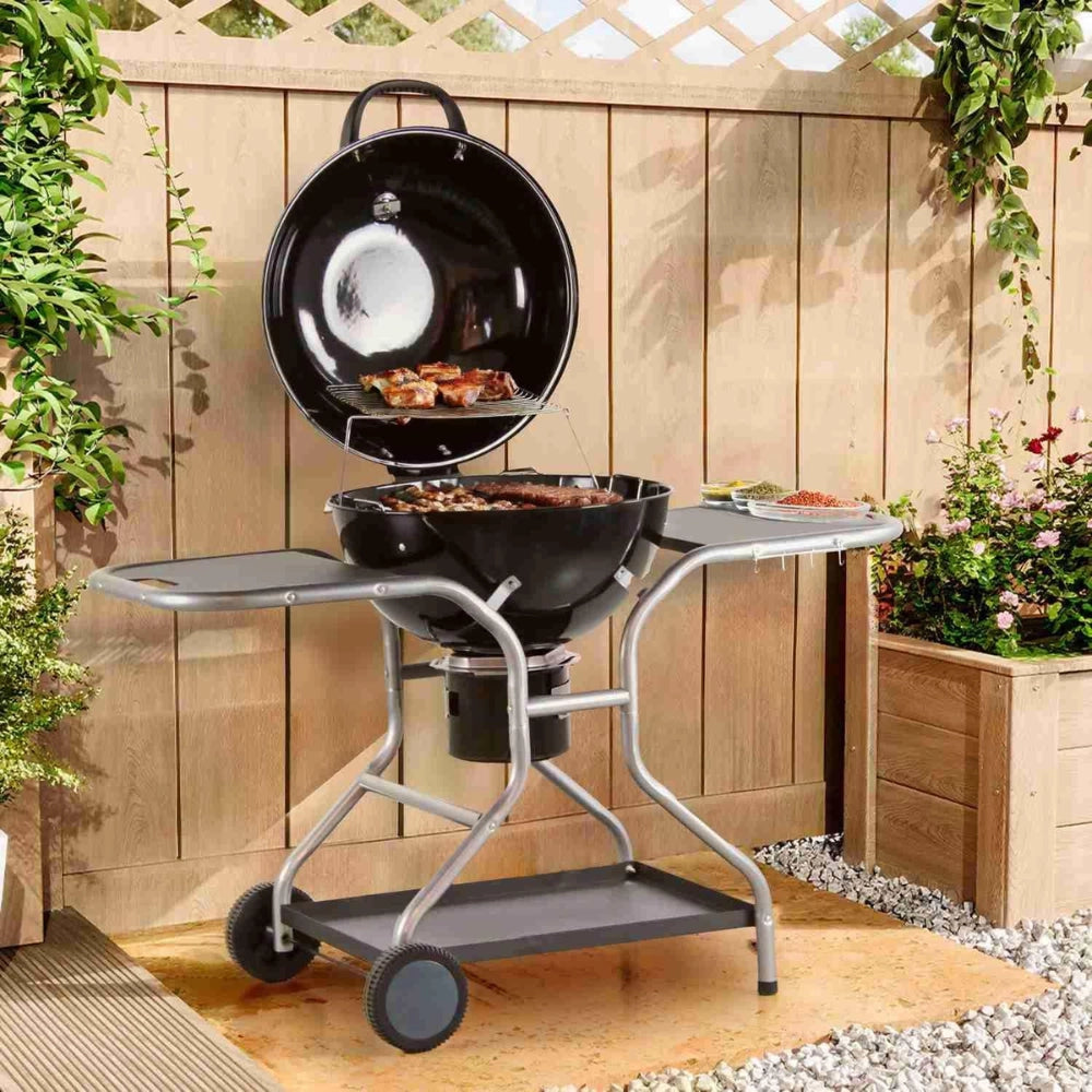 Barbecue a carbone modello sally 57 cm sistema raccogli cenere termometro