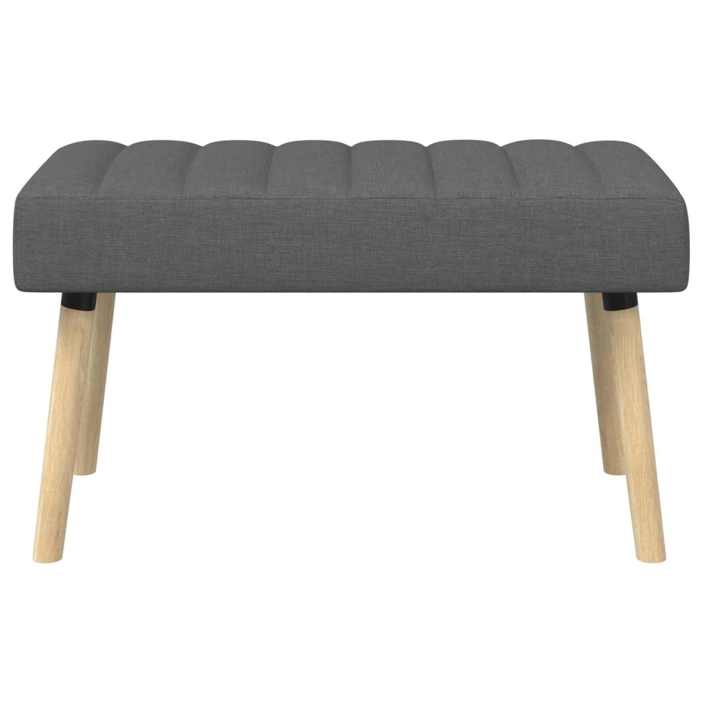 Panchina trapuntata a canale Grigio Scuro 80 x 40 x 46 cm 42038474