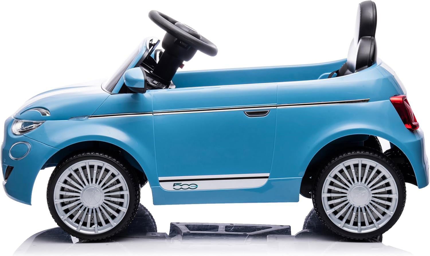Macchina Elettrica per Bambini Licenza Fiat 500 12V Azzurro