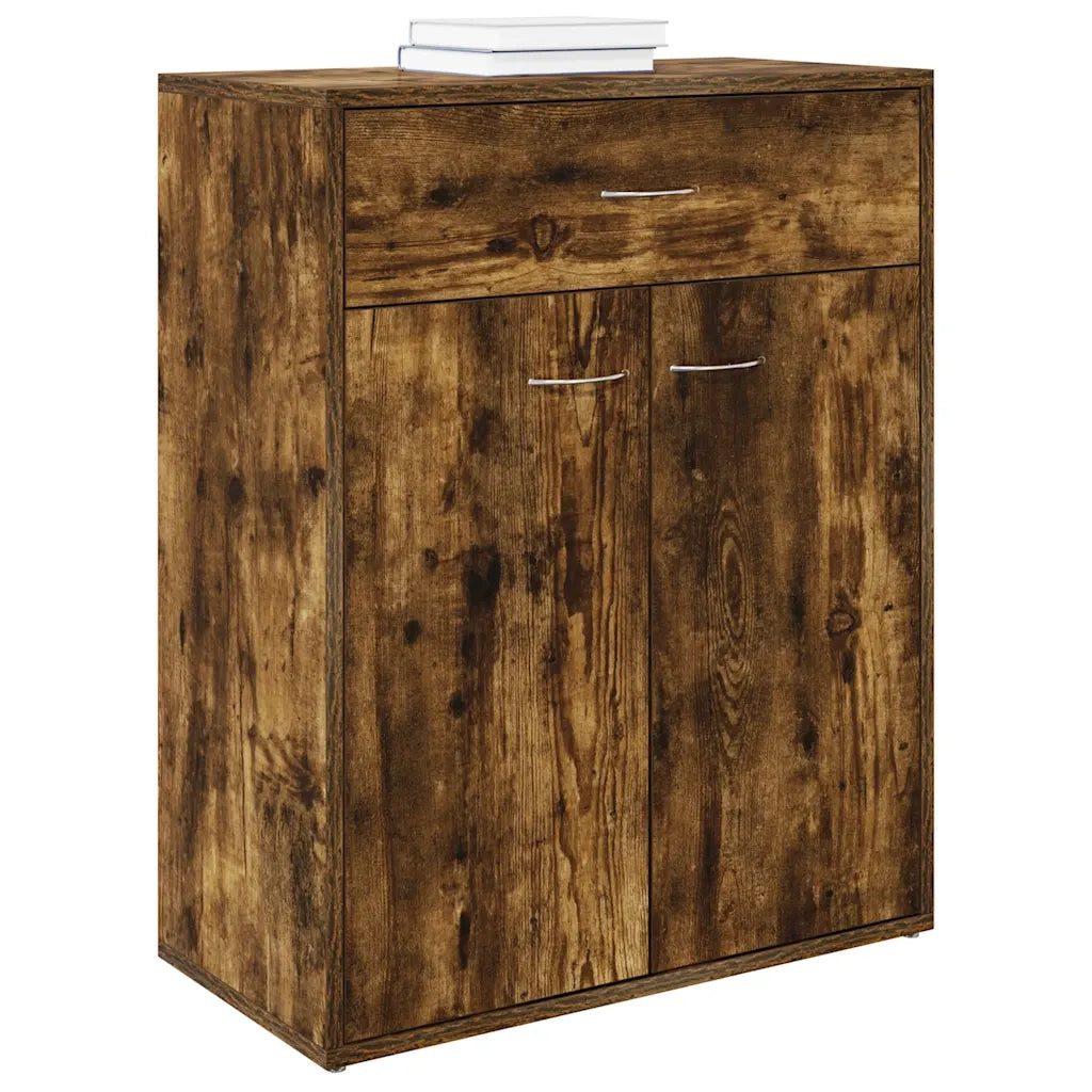 Credenza | Madia | Buffet da pranzo | Armadio da pranzo Rovere Fumo 60x30x75 cm in Legno Multistrato